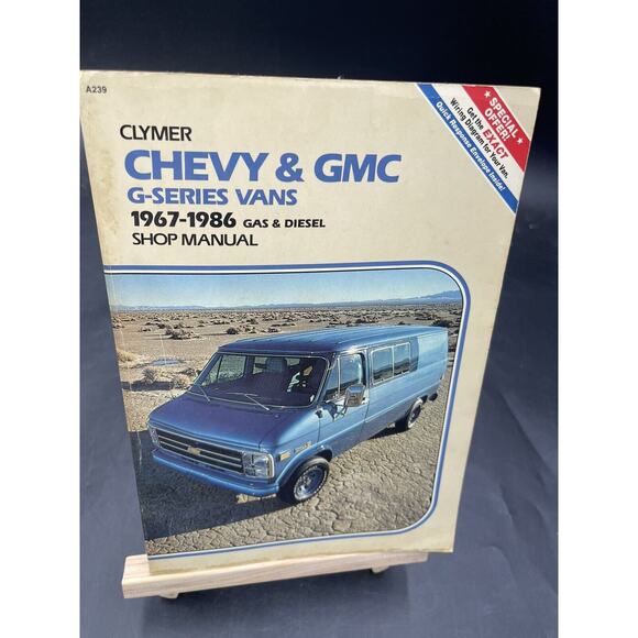 Clymer Chevy/GMC Vans/Gas/Diesel 1*67-1986 Shop Repair Manual - Picture 1 of 6